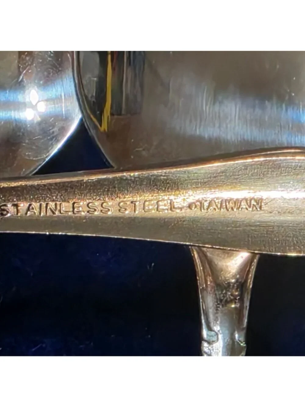 Vtg 23 Pc Stainless Flatware Lot Affection Pattern Taiwan Monogram 